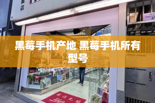 黑莓手机产地 黑莓手机所有型号-第1张图片-星选测评