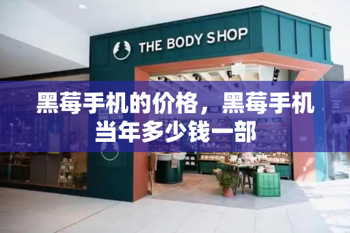 黑莓手机的价格，黑莓手机当年多少钱一部