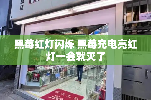 黑莓红灯闪烁 黑莓充电亮红灯一会就灭了
