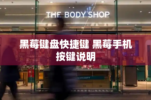 黑莓键盘快捷键 黑莓手机按键说明