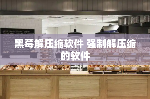 黑莓解压缩软件 强制解压缩的软件