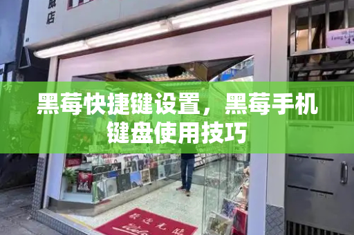 黑莓快捷键设置，黑莓手机键盘使用技巧