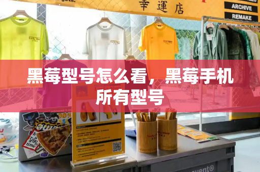 黑莓型号怎么看，黑莓手机所有型号