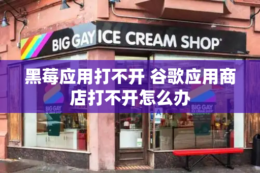 黑莓应用打不开 谷歌应用商店打不开怎么办