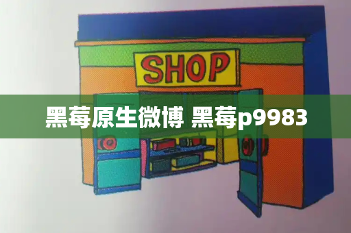 黑莓原生微博 黑莓p9983