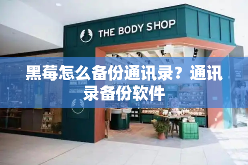 黑莓怎么备份通讯录？通讯录备份软件-第1张图片-星选测评