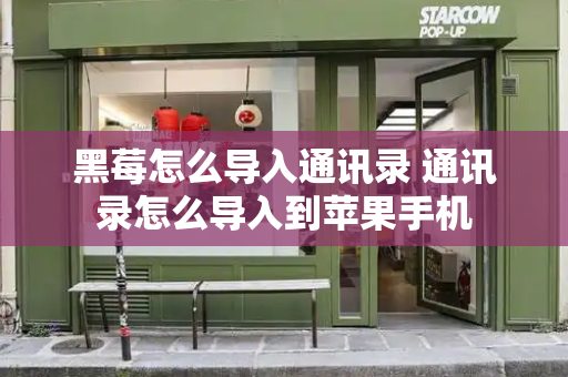 黑莓怎么导入通讯录 通讯录怎么导入到苹果手机