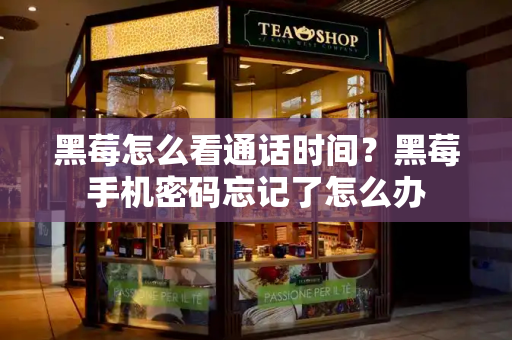黑莓怎么看通话时间？黑莓手机密码忘记了怎么办
