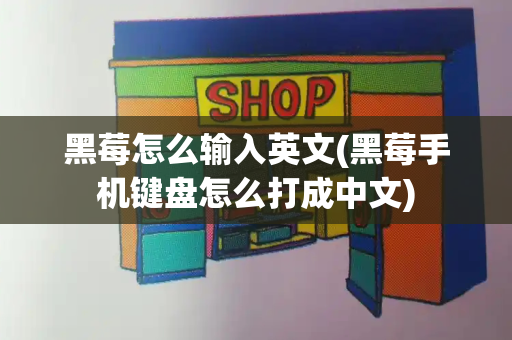黑莓怎么输入英文(黑莓手机键盘怎么打成中文)