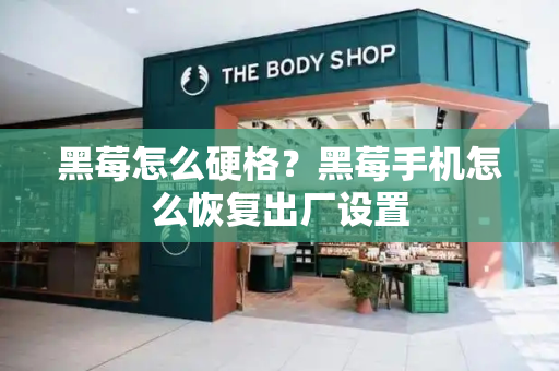 黑莓怎么硬格？黑莓手机怎么恢复出厂设置-第1张图片-星选测评