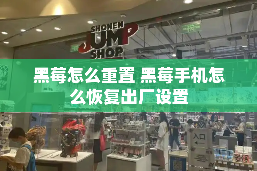 黑莓怎么重置 黑莓手机怎么恢复出厂设置-第1张图片-星选测评