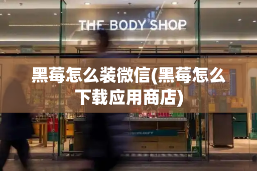 黑莓怎么装微信(黑莓怎么下载应用商店)