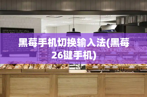 黑莓手机切换输入法(黑莓26键手机)