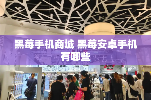 黑莓手机商城 黑莓安卓手机有哪些-第1张图片-星选测评