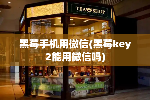 黑莓手机用微信(黑莓key2能用微信吗)-第1张图片-星选测评
