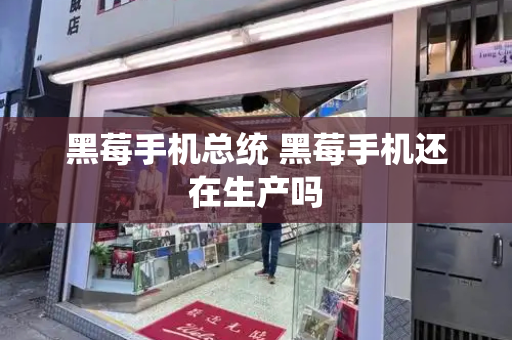 黑莓手机总统 黑莓手机还在生产吗-第1张图片-星选测评
