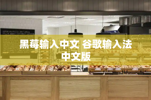 黑莓输入中文 谷歌输入法中文版