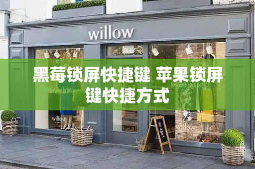 黑莓锁屏快捷键 苹果锁屏键快捷方式
