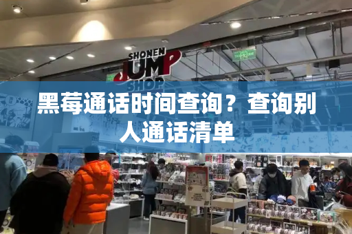 黑莓通话时间查询？查询别人通话清单