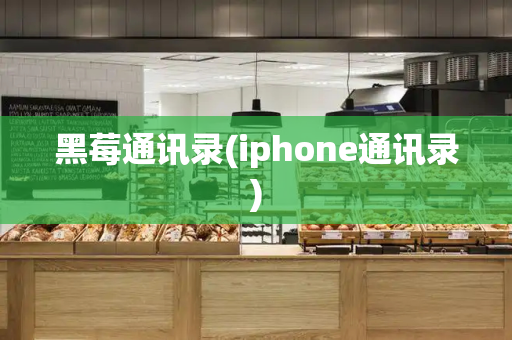 黑莓通讯录(iphone通讯录)