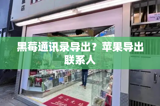 黑莓通讯录导出？苹果导出联系人-第1张图片-星选测评