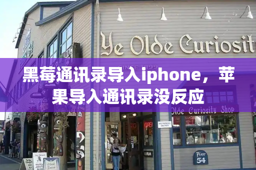 黑莓通讯录导入iphone，苹果导入通讯录没反应