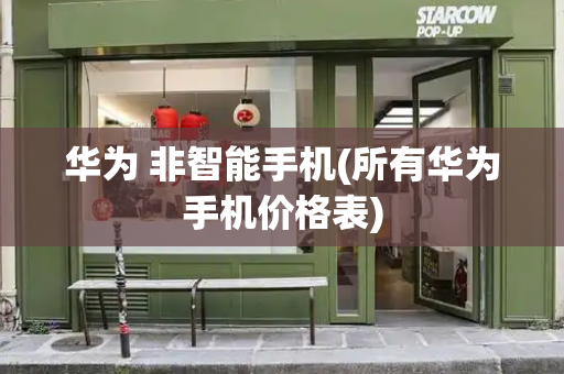 华为 非智能手机(所有华为手机价格表)-第1张图片-星选测评
