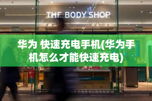 华为 快速充电手机(华为手机怎么才能快速充电)-第1张图片-星选测评
