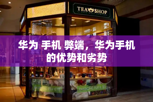 华为 手机 弊端，华为手机的优势和劣势-第1张图片-星选测评