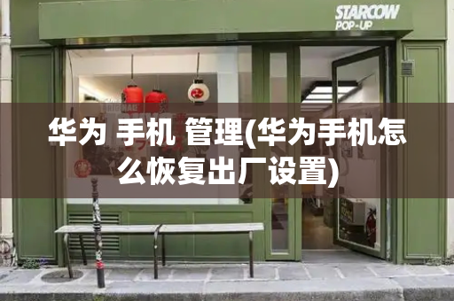 华为 手机 管理(华为手机怎么恢复出厂设置)-第1张图片-星选测评