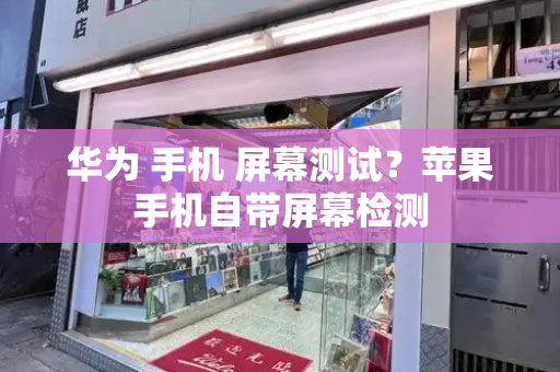 华为 手机 屏幕测试？苹果手机自带屏幕检测-第1张图片-星选测评