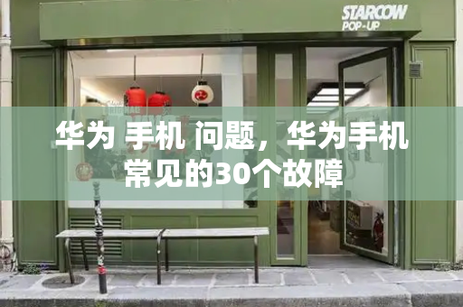 华为 手机 问题，华为手机常见的30个故障-第1张图片-星选测评