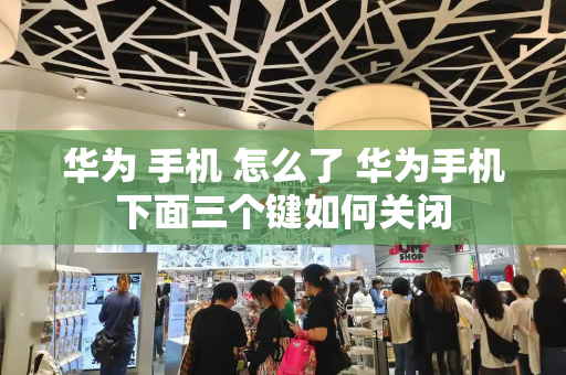 华为 手机 怎么了 华为手机下面三个键如何关闭-第1张图片-星选测评
