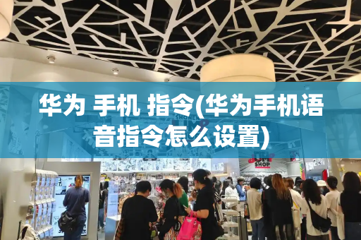 华为 手机 指令(华为手机语音指令怎么设置)-第1张图片-星选测评