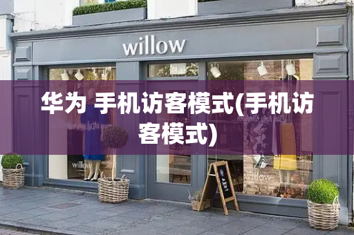 华为 手机访客模式(手机访客模式)