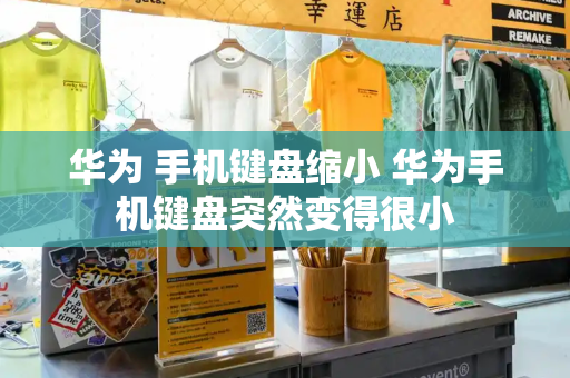 华为 手机键盘缩小 华为手机键盘突然变得很小-第1张图片-星选测评