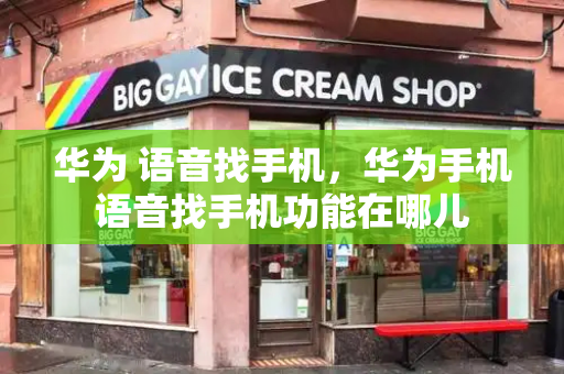 华为 语音找手机，华为手机语音找手机功能在哪儿-第1张图片-星选测评