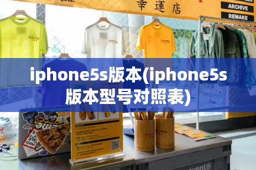 iphone5s版本(iphone5s版本型号对照表)-第1张图片-星选测评