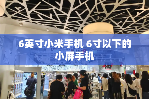 6英寸小米手机 6寸以下的小屏手机-第1张图片-星选测评