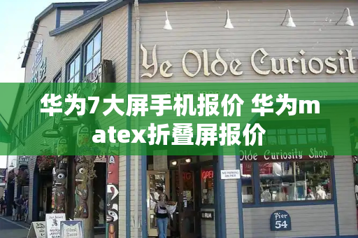 华为7大屏手机报价 华为matex折叠屏报价-第1张图片-星选测评
