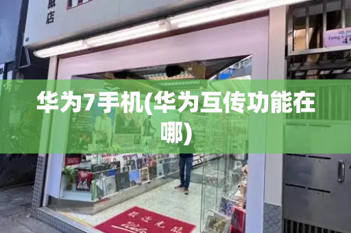 华为7手机(华为互传功能在哪)-第1张图片-星选测评