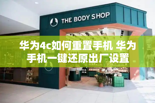 华为4c如何重置手机 华为手机一键还原出厂设置-第1张图片-星选测评
