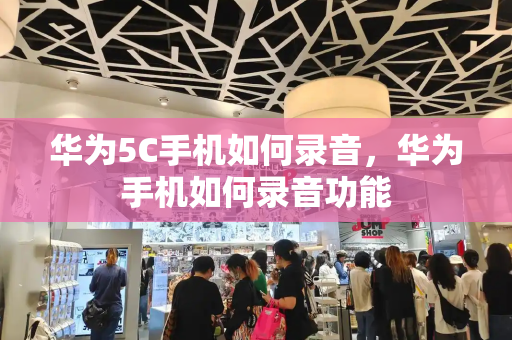 华为5C手机如何录音，华为手机如何录音功能