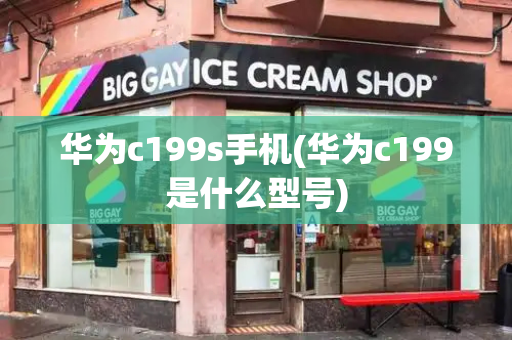 华为c199s手机(华为c199是什么型号)-第1张图片-星选测评