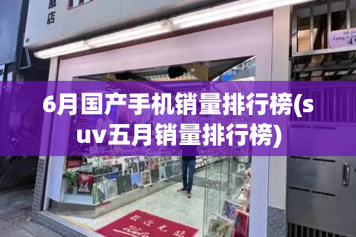 6月国产手机销量排行榜(suv五月销量排行榜)