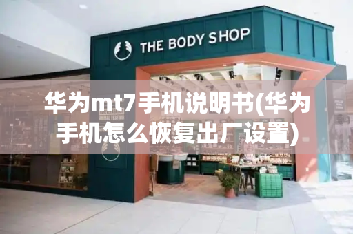 华为mt7手机说明书(华为手机怎么恢复出厂设置)-第1张图片-星选测评
