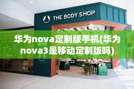 华为nova定制版手机(华为nova3是移动定制版吗)
