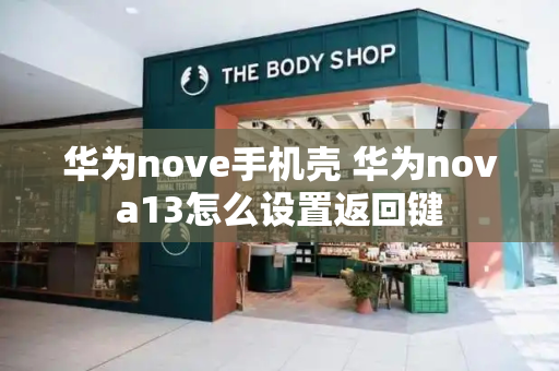 华为nove手机壳 华为nova13怎么设置返回键