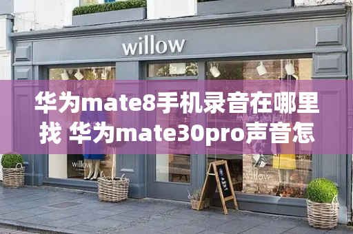 华为mate8手机录音在哪里找 华为mate30pro声音怎么调