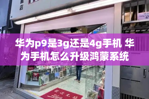 华为p9是3g还是4g手机 华为手机怎么升级鸿蒙系统-第1张图片-星选测评